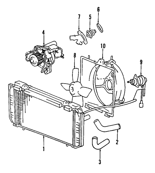 1657274140 - Cooling System: Upper Hose for Toyota Image