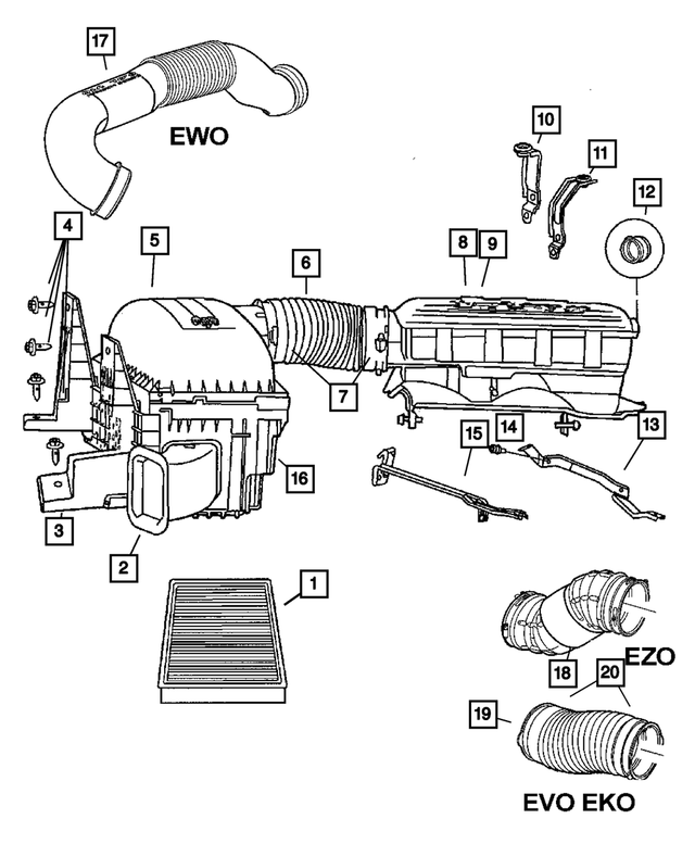 5037331AA - : Air Cleaner Duct Clamp for Mopar Image