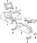 588021405001 - Body: Console Assembly for Toyota: Celica Image