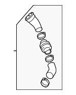 32325480 - Cooling System: Inter-cooler Pipe for Volvo: S60, S90, V60, V60 Cross Country, V90, V90 Cross Country, XC60, XC70, XC90 Image