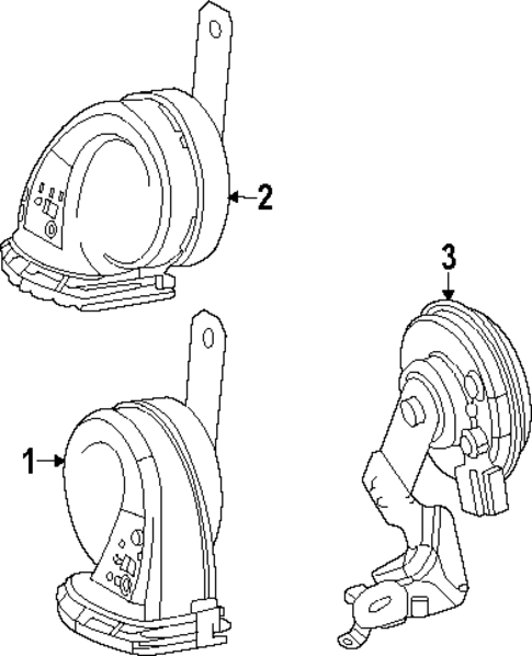 Horn for 2025 Lexus NX350h #0