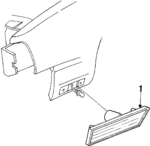 918671 - Electrical: Side Marker Lamp for Oldsmobile: Calais, Cutlass Calais Image