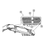 55364744AA - Exterior Ornamentation: Grille Bracket for Mopar Image
