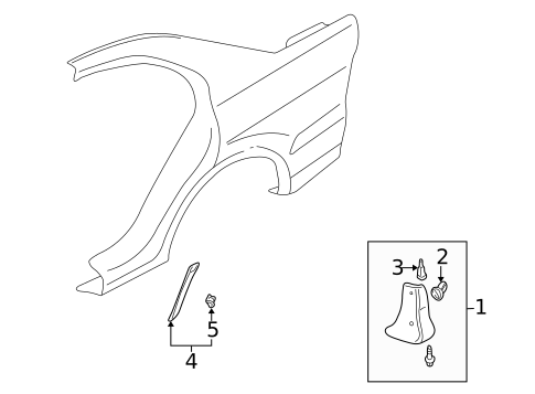 Exterior Trim - Quarter Panel for 2002 Mitsubishi Galant #0