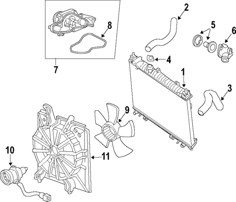 Cooling System for 2007 Acura RDX #0