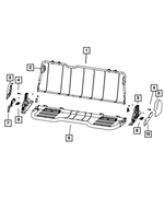 68050837AA - Interior Trim: Rear Seat Back Frame for Mopar Image