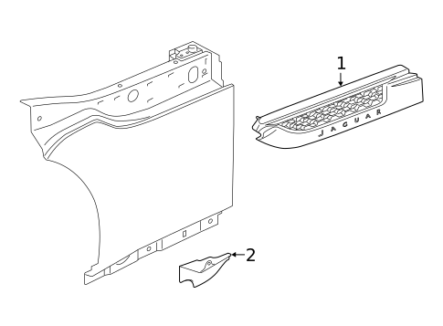 Exterior Trim - Fender for 2020 Jaguar F-Type #0
