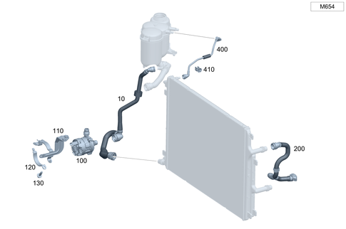 Low-Temperature Cooling Circuit for 1984 Mercedes-Benz 300CD #0