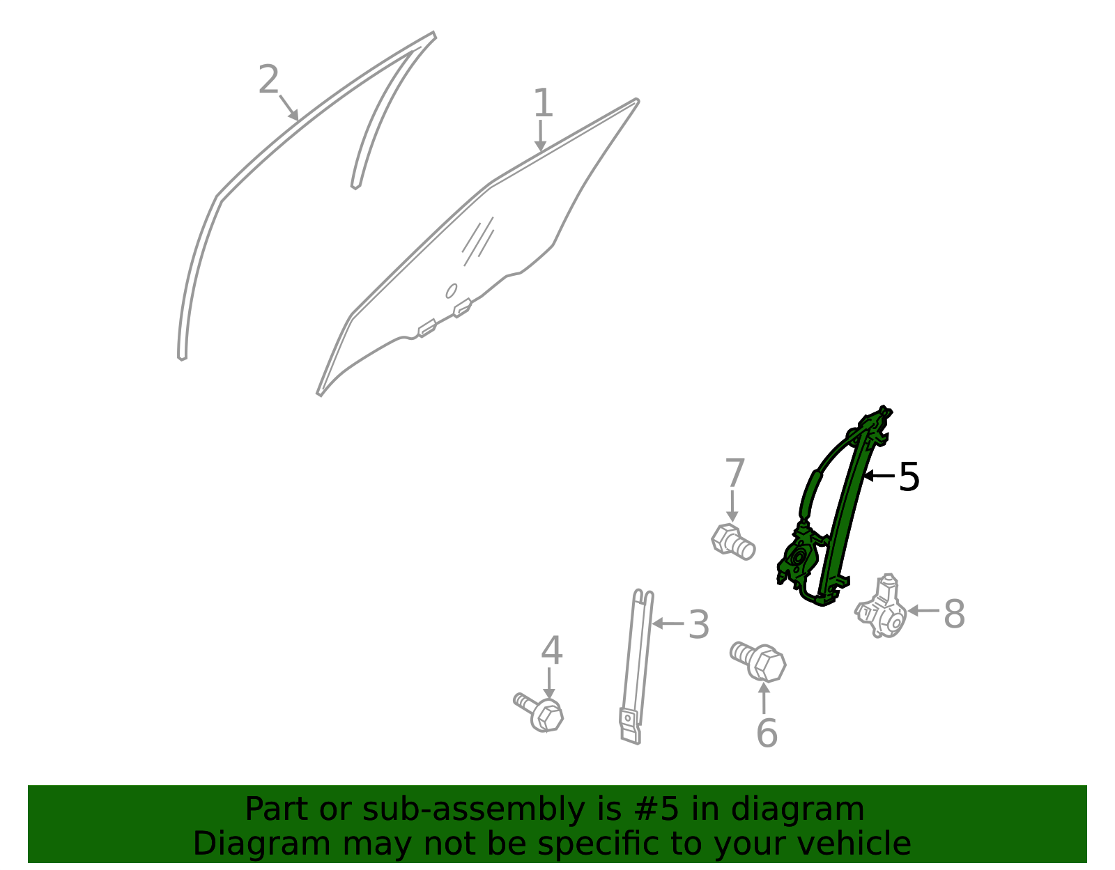 Genuine Window Regulator (rh) (f15 Juke) - 80720-1KA0C