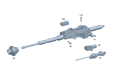 Steerg. Column Jacket Tube & Steerg. Shaft for 2020 Mercedes-Benz CLS53 AMG #0