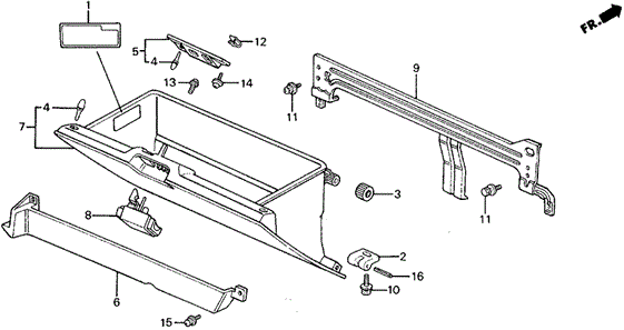 Glove Box (1) for 1988 Honda Civic #0