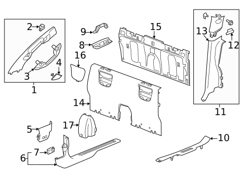 Interior Trim - Cab for 2017 GMC Canyon #0