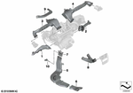 64226805553 - Heater and Air Conditioning: Footwell Ventilation Duct, Driver Side for BMW: 230i, 230iX, 330e, 330eX, 330i, 330iX, 430i, 430iX, i4 eDrive35, i4 eDrive40, i4 M50, i4 M50 xDrive, i4 M60 xDrive, i4 xDrive40, M2, M2 CS, M240i, M240iX, M3, M3 Comp. M xDrive, M3 Competition, M3 CS, M340i, M340iX, M4, M4 Comp. M xDrive, M4 Competition, M4 CS, M4 CSL, M440i, M440iX Image image