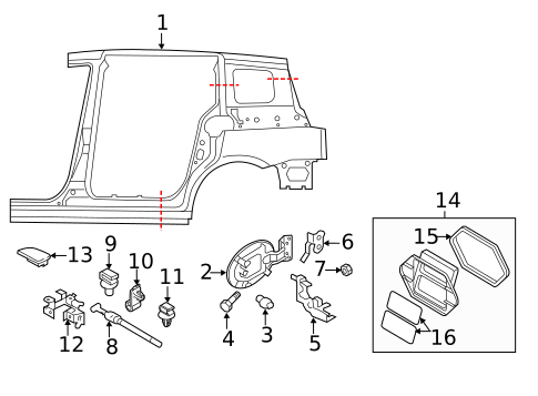 Side Panel & Components for 2014 Mazda 5 #0