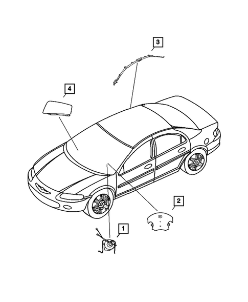 Air Bag System for 2007 Chrysler Sebring #0