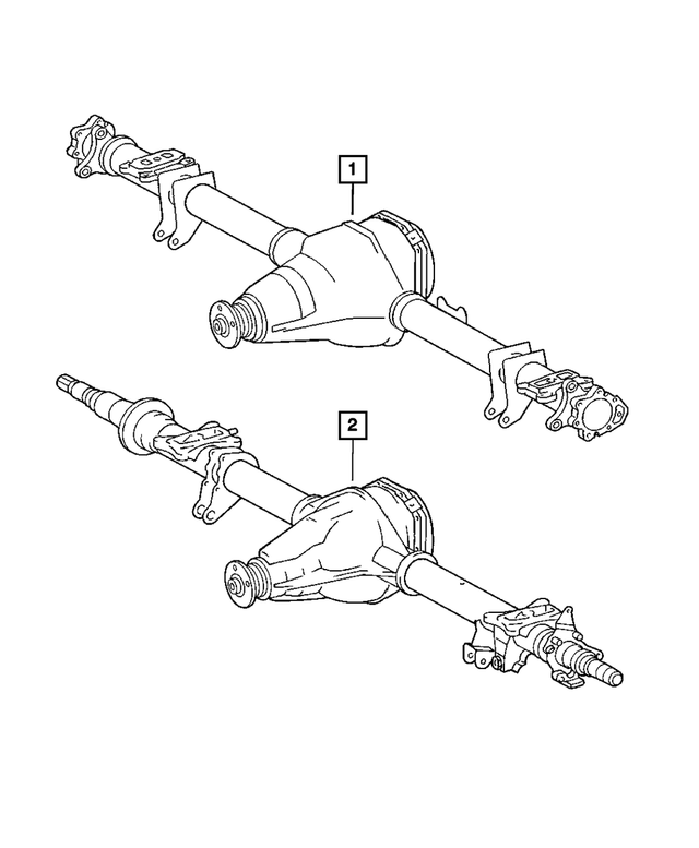 R5135823AB - Rear Axle: Service Rear Axle for Mopar Image