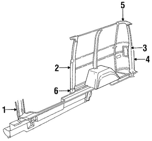 4499140 - Body: Rear Pillar for Mopar Image