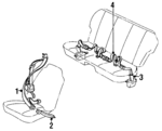 732101254003 - Electrical: Front Belt Assembly for Toyota: Corolla Image