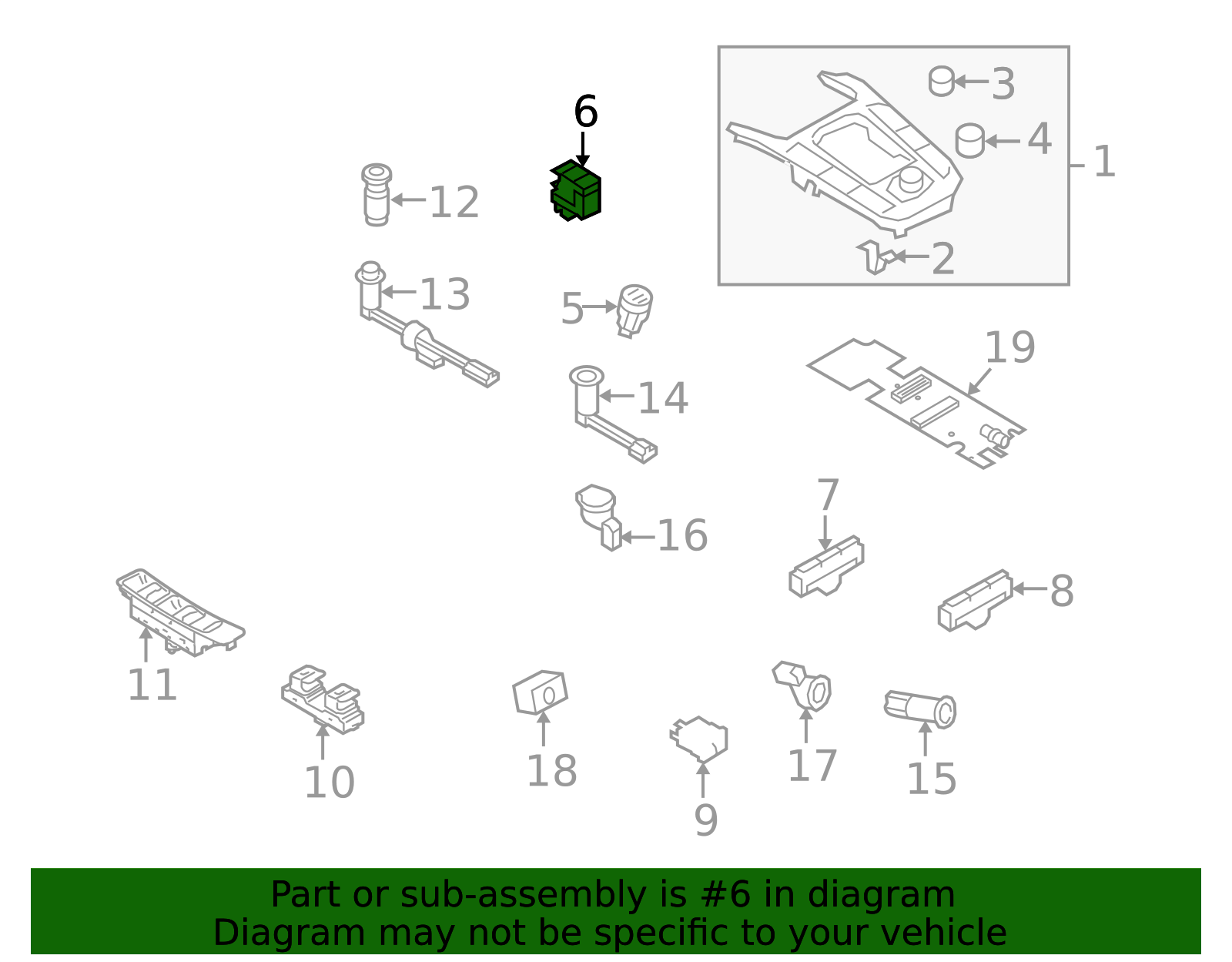 Genuine Audi 8K1-927-225-D-WEP | Electronic Parking Brake Control ...