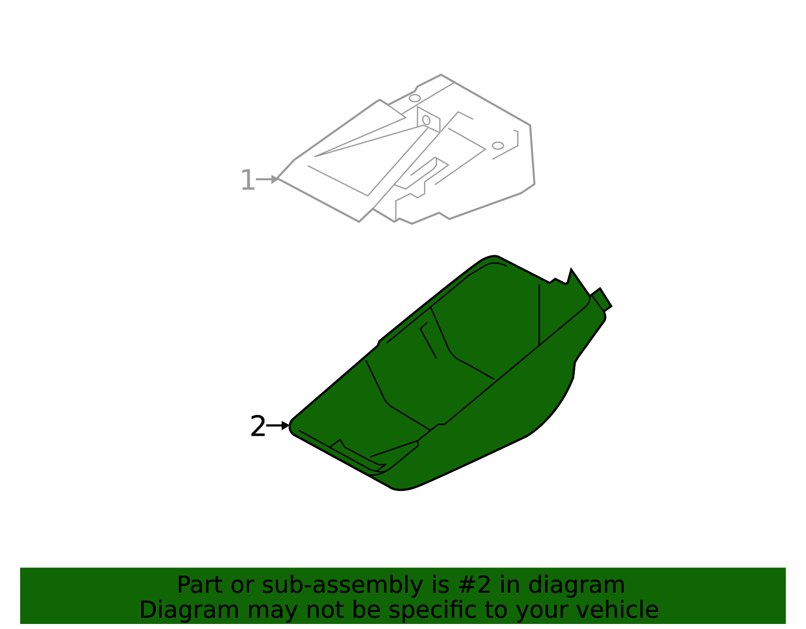 Genuine Toyota Cover, Forward Recognition, No. 1 part# 86466-42080