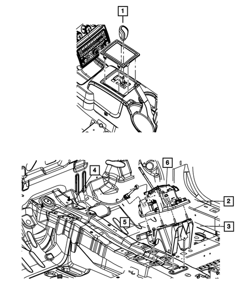 Gearshift Controls and Related Parts for 2010 Dodge Journey #0