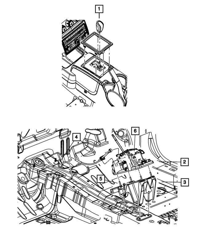 4766407AB - MPS6; 6-Speed; Automatic Transaxle: Transmission Shifter Bracket for Mopar Image