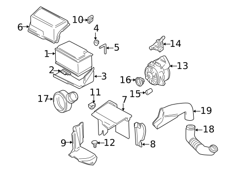 Alternator for 1993 Audi 90 #1