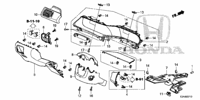 Instrument Panel Garnish (Driver Side) for 2016 Honda Accord #0