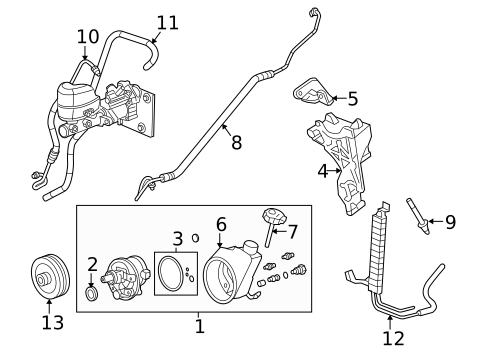 Pump & Hoses for 2012 Chevrolet Suburban 2500 #0