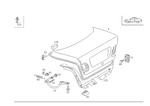 208750017528 - Trunk Lid: Trunk Lid for Mercedes-Benz Image