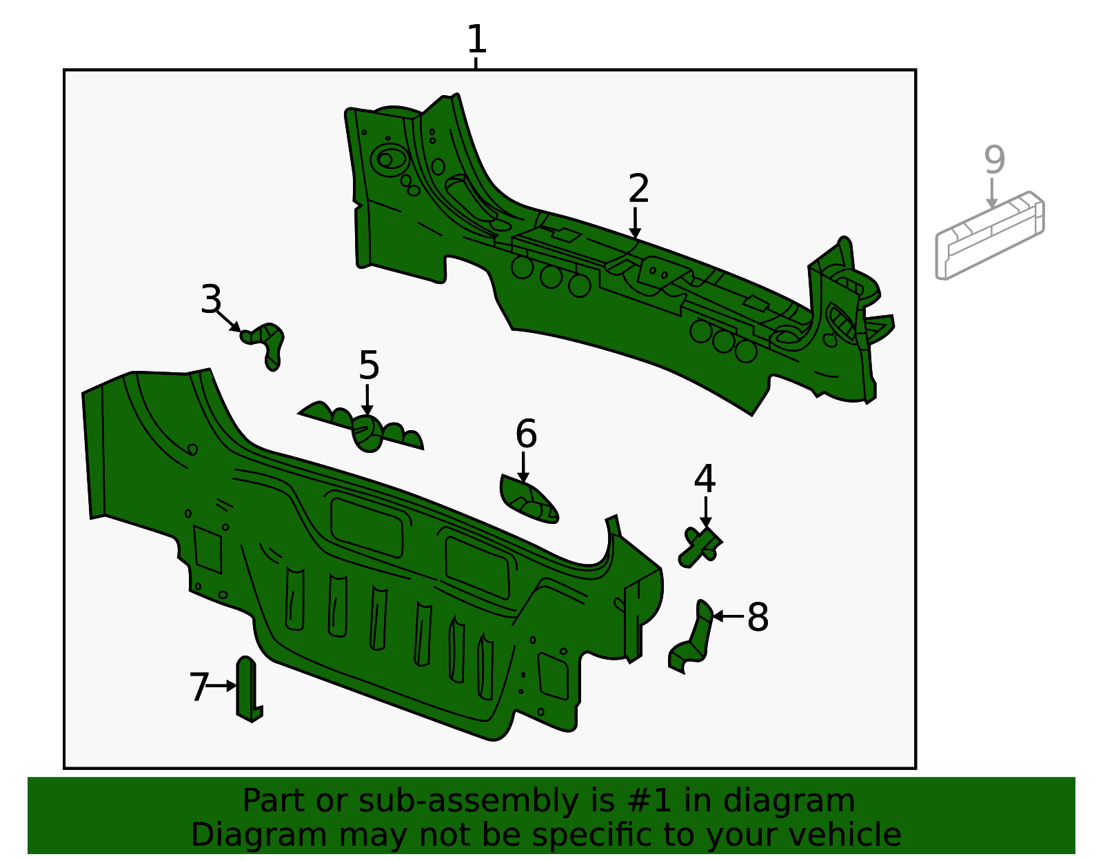 2018-2024 Chevrolet Equinox Rear Body Panel 84500369 GM | GMPartsDirect.com