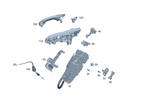 997302001 - Rear Door: Door Lock for Mercedes-Benz: CLA250, CLA35 AMG, CLA45 AMG, CLA45 AMG S, EQB 250+, EQB 300, EQB 350 Image