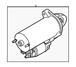 12417638197 - Electrical: Starter for BMW: 335i, 335i xDrive, 535i, 535i GT, 535i GT xDrive Image