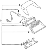 GJ215158048 - Electrical: High Mount Lamp for Mazda: MX-6 Image