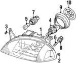 3512152G01 - Electrical: Headlamp Assembly for Suzuki Image