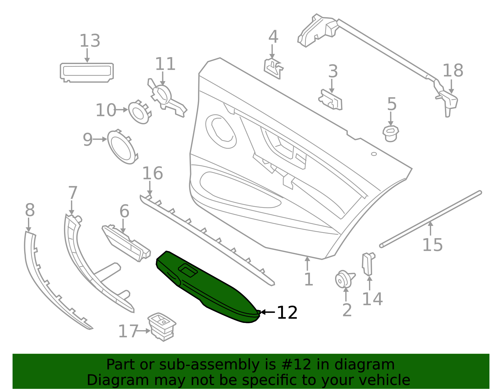 51-42-7-383-457 - High-Quality Armrest for 2015-2020 BMW | AutoNation Parts