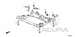 90166SAA000 - Body/Air Conditioning: BOLT-WASHER (10X25) for Acura Image