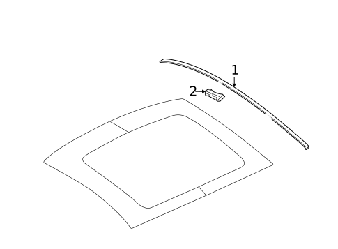Exterior Trim - Roof for 2012 Ford Mustang #1