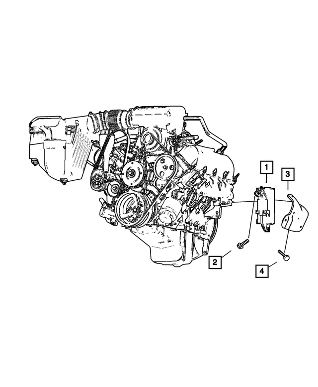56044116AD - Electrical: Starter Shield for Mopar Image