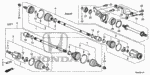44014TK6A02 - Chassis: JOINT SET, OUTBOARD for Honda Image