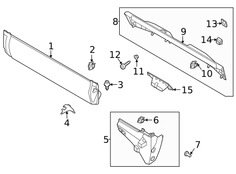 Interior Trim - Tail Gate for 2022 Land Rover Range Rover #1