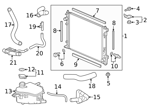 Radiator & Components for 2016 Honda Civic #0