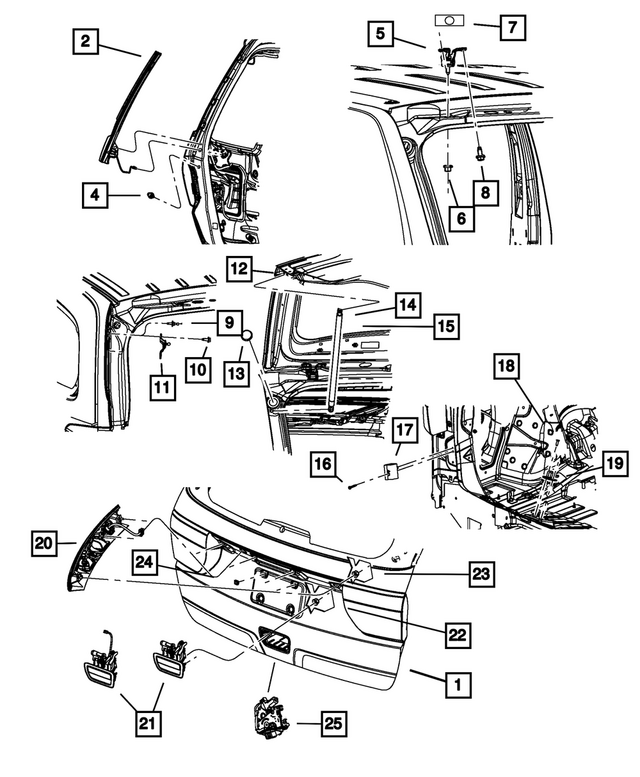 1WJ71SW1AA - Electrical: License Lamp Applique for Mopar Image image