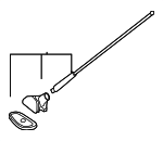 39150S7A013 - Electrical: Radio Antenna Assembly for Honda: Civic Image