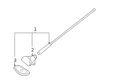 Antenna & Radio for 2003 Honda Civic #3