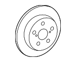 4243178010 - : Rotor for Lexus: ES250, ES300h, ES350, NX200t, NX300, NX300h, UX200, UX250h, UX300h Image