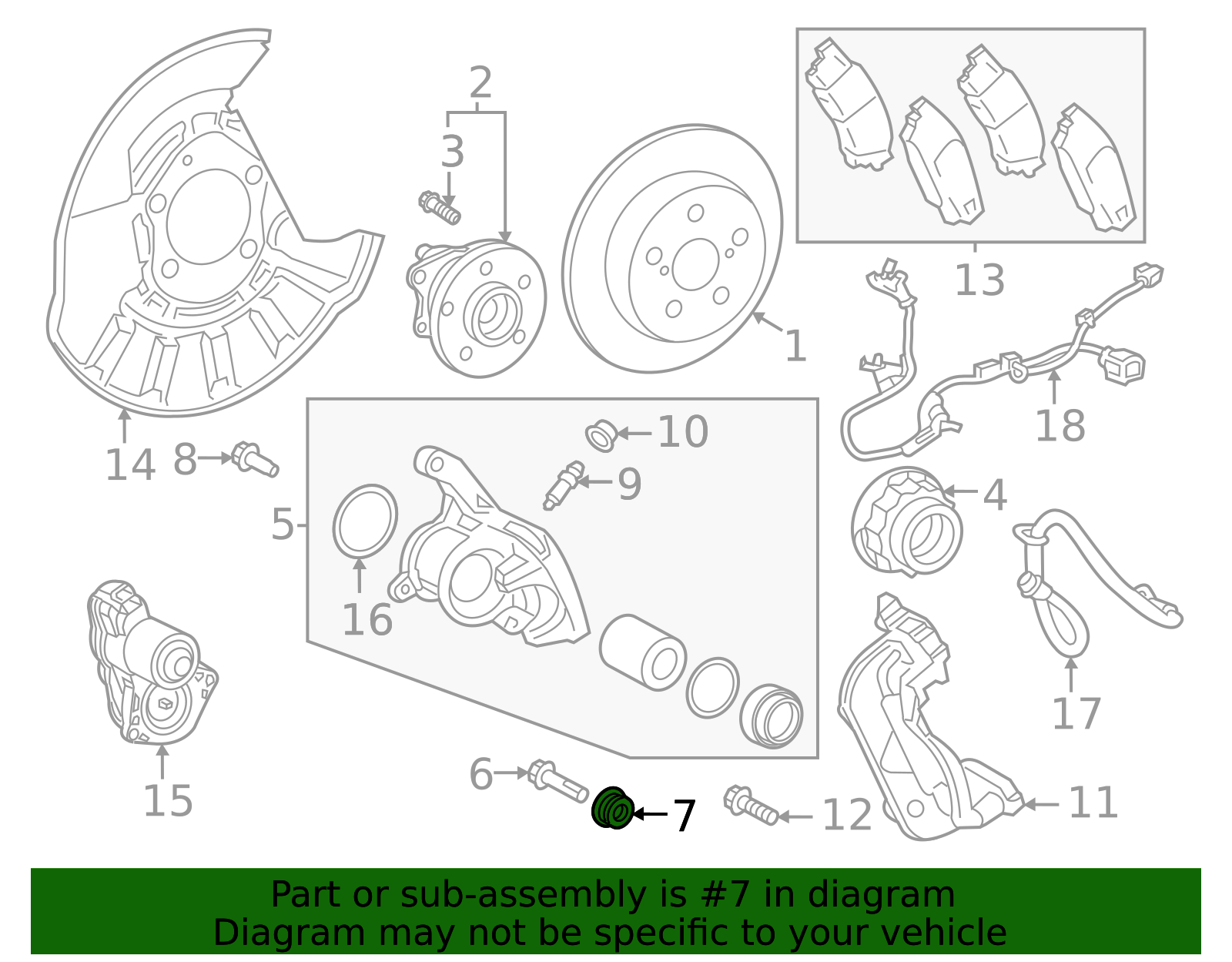 47875-33270 - Disc Brake Caliper Pin Boot 2017-2026 Lexus | Longo