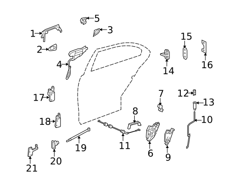 Lock & Hardware for 2013 Mercedes-Benz S350 #1