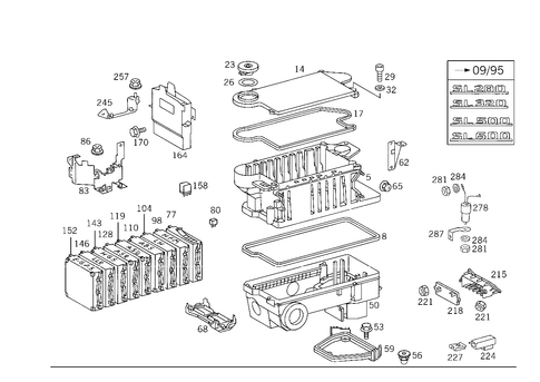 Apparatus Case and Control Units for 1990 Mercedes-Benz 300 SL #0