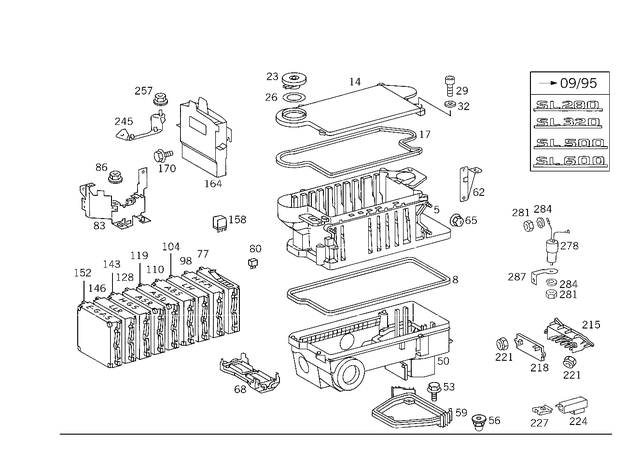 1295450240 - : Holder for Mercedes-Benz: 300SL Image